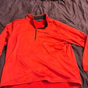 Under Armour Men's Red Quarter-Zip Sweater